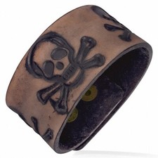 Bracelet de motard en cuir