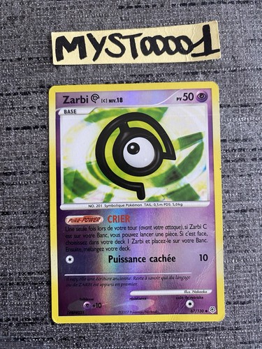 Carte pokemon zarbi 130 - carte,