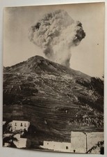 PHOTOGRAPHIE  ITALIE LE STROMBOLI VOLCAN 1949