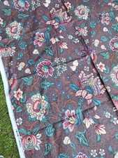 Rideaux d'ameublement vintage tissu coton "maison et maison" 560 cm x 135 cm 