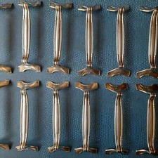 Orfèvrerie Deetjen Strasbourg Porte-Couteaux 1950 Art Déco Métal Argenté 100 