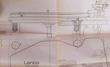 Lenco L78 - Gabarit de Percage Original - Plinth Instructions