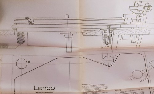 Lenco l78 gabarit de percage - -,
