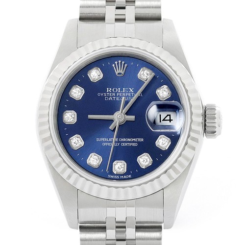 Rolex datejust cadran bleu - rolex,