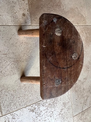 Ancien tabouret bois à - ancien,