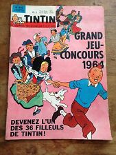 journal tintin 810 France (1964)  couv Hergé BD ancienne avec chèque tintin