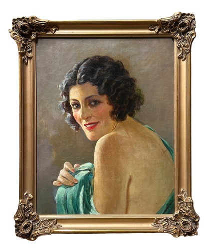 Art deco female portrait - deco,