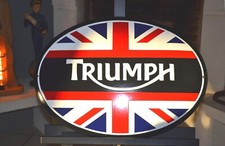 Plaque émaillée TRIUMPH - 55 cm - enamel sign emailschild