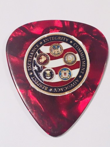 Usmc guitar pick steel backing - usmc,