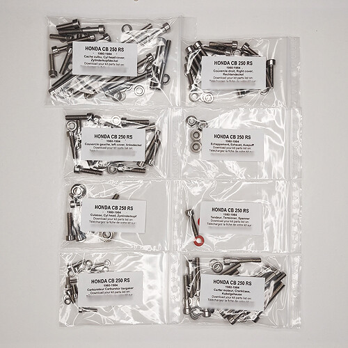 Honda 250 1980 1984 - cb, kit