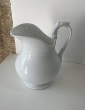 PICHET PARISIEN BROC DE TOILETTE ANCIEN PORCELAINE PARIS BLANC SHABBY COLLECTION