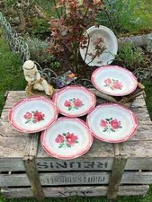 5 Assiettes creuses - Digoin Sarreguemines - Modèle Cibon