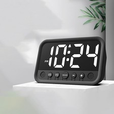 Réveil électronique chambre à coucher avec lumière LED couleur et format 12
