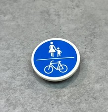 PLAYMOBIL CHANTIER - Panneau de Signalisation Circulation Vélos 4047