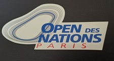 Ancien Autocollant Cyclisme Cycliste Vélo Open Des Nations Paris
