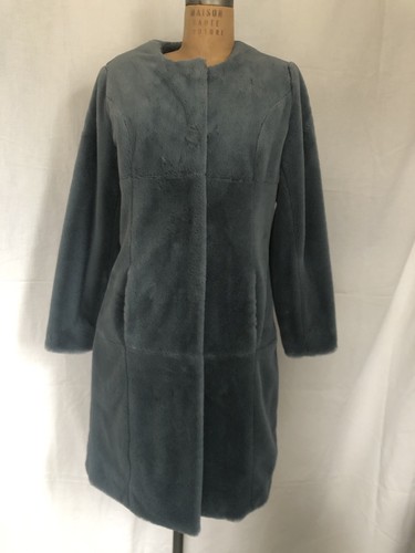 Luxury faux fur seamed coat - luxury,