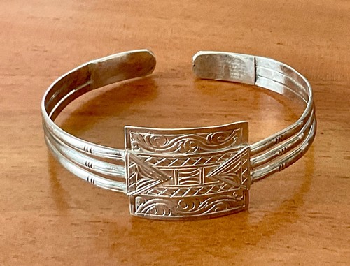 Bracelet tibétain argent - tibétain, en