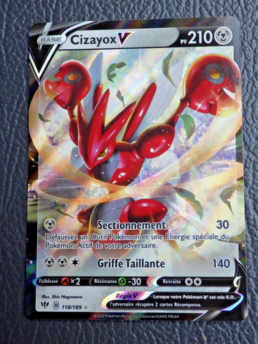 Carte pokemon cizayox v - -,