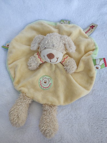 Doudou peluche plat chien - peluche,