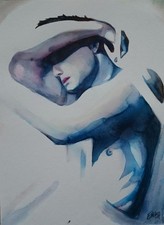 vers le bleu, nu masculin by Erik-H