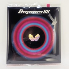 Butterfly Dignics 80 tennis de table ping-pong caoutchouc rouge ou noir 1,9...