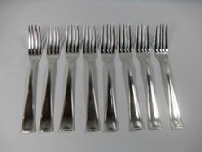 François Frionnet, 8 fourchettes à entremets/dessert/salade, beau modèle 18.2 cm