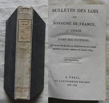 BULLETIN DU ROYAUME DE FRANCE