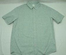 CHEMISE HOMME H&M MANCHES COURTES LIN MÉLANGÉ TAILLE M EXCL...s