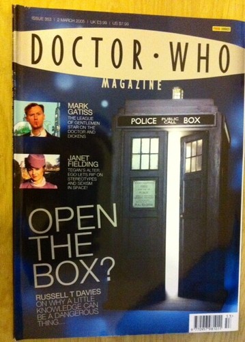 Doctor who magazine issue 353 - who,