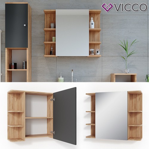 Armoire miroir vicco fynn - armoire,