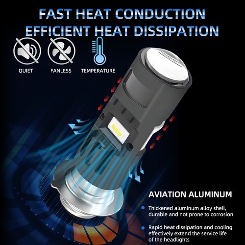 Phare led moto p15d - led, h4