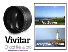 Pro HD4 Optics Vivitar 2.2x Telephoto Lens For Panasonic Lumix DMC-G5K DMC-G5