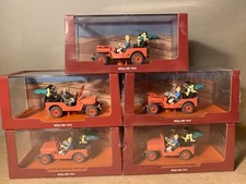 5 X Jeep WILLYS  Tintin  au