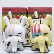 KIDROBOT x JON PAUL KAISER DUNNY 3" SIDE SHOW SERIES LOCODONTA SET GID  JPK