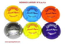 Série de 6 Capsules de champagne - NOWACK LAYOUR N°4 au 4.e