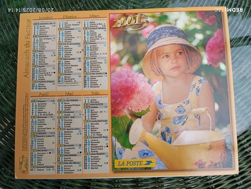 Calendrier almanach des postes - calendrier,