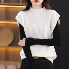 Gilet À Col Montant Jacquard