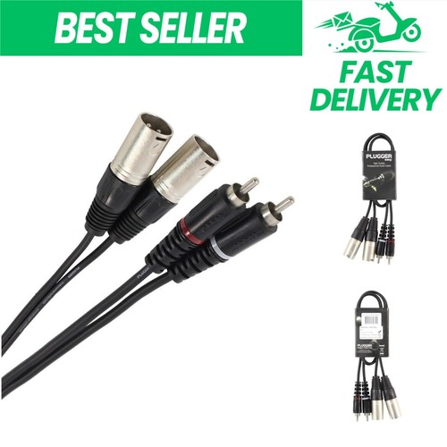 Câble audio stéréo - 2x, xlr
