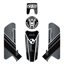 Set Réservoir AUTOCOLLANTS 3D Compatible Avec BMW GS 1250 Adventure Triple Black