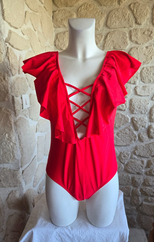 Maillot bain pièce - maillot, rouge