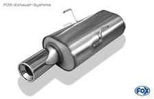 Silencieux Sport Citroën Saxo 1.0L-1.1L 1x90Mm Rond Avec Abs.