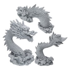  Sandstone Craft Large Dragon Sculpture Desktop Artware Chinese Dragon Statue