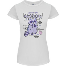 Anatomie D'Un Raton Laveur T-Shirt Amusant Femme Coupe Petite