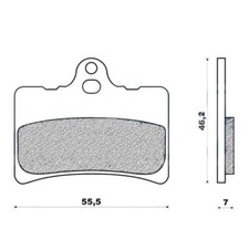 Plaquettes de frein 98 g1054 ar moto beta 125+av cagiva super city Galfer
