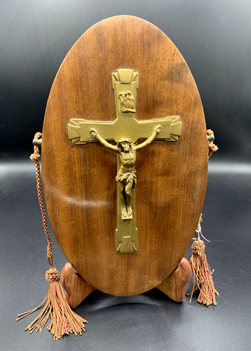 Crucifix sur plaque - murale, en