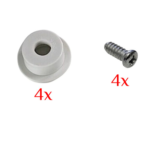 Ikea white plastic - white, hinges