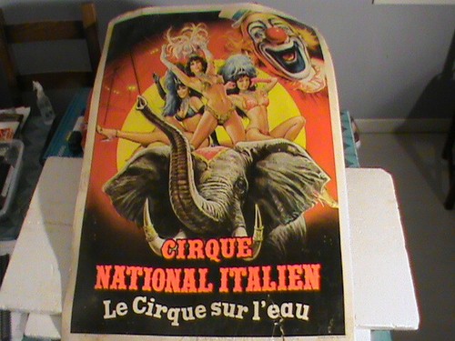 Affiche sur carton - carton, cirque