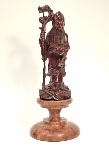 Statuette chinoise bois - statuette,