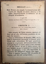 Repetto À Loano 1888 Régime Décret Dissout Œuvre Pie Repetto-6096