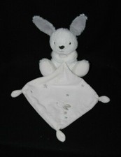 🐰Doudou lapin blanc mouchoir gris lune étoiles argent SIMBA TOYS NICOTOY KIABI